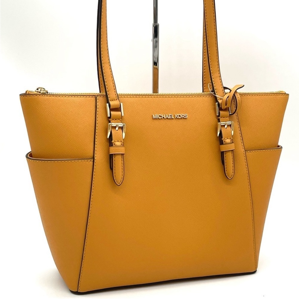 Michael Kors Large Charlotte Tote Bag Cider - Picture 3 of 6